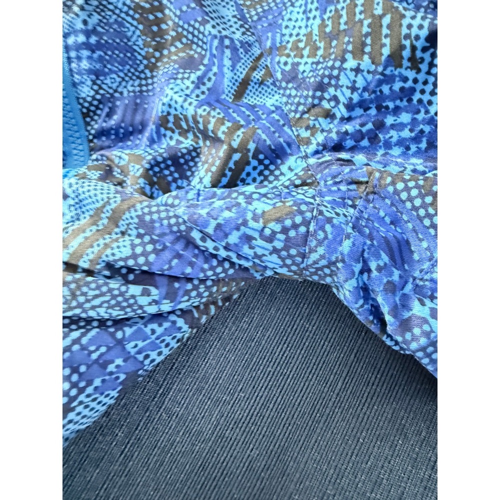 REI Toddler 2T Blue Geometric Print Fleece Lined Durable Ski Snowsuit Bunting - Picture 13 of 16